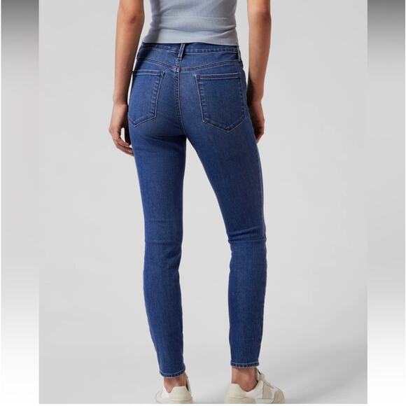 Athleta Sculptek Ultra Skinny High Rise Ankle Stretch Denim Blue Jeans Size 8 - Picture 2 of 11